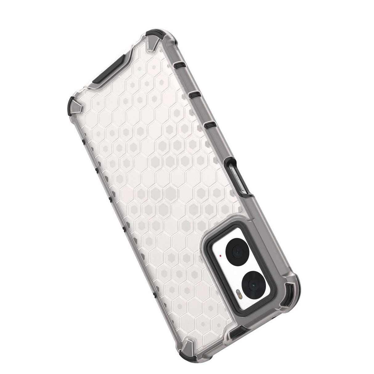 Honeycomb case pansret cover med gel ramme Oppo A76 / Oppo A36 / Realme 9i gennemsigtig