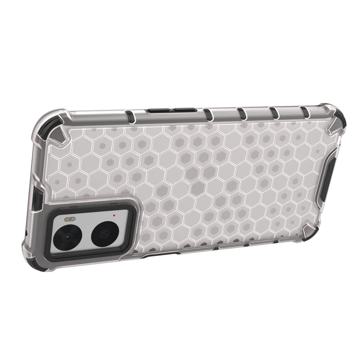 Honeycomb case pansret cover med gel ramme Oppo A76 / Oppo A36 / Realme 9i gennemsigtig