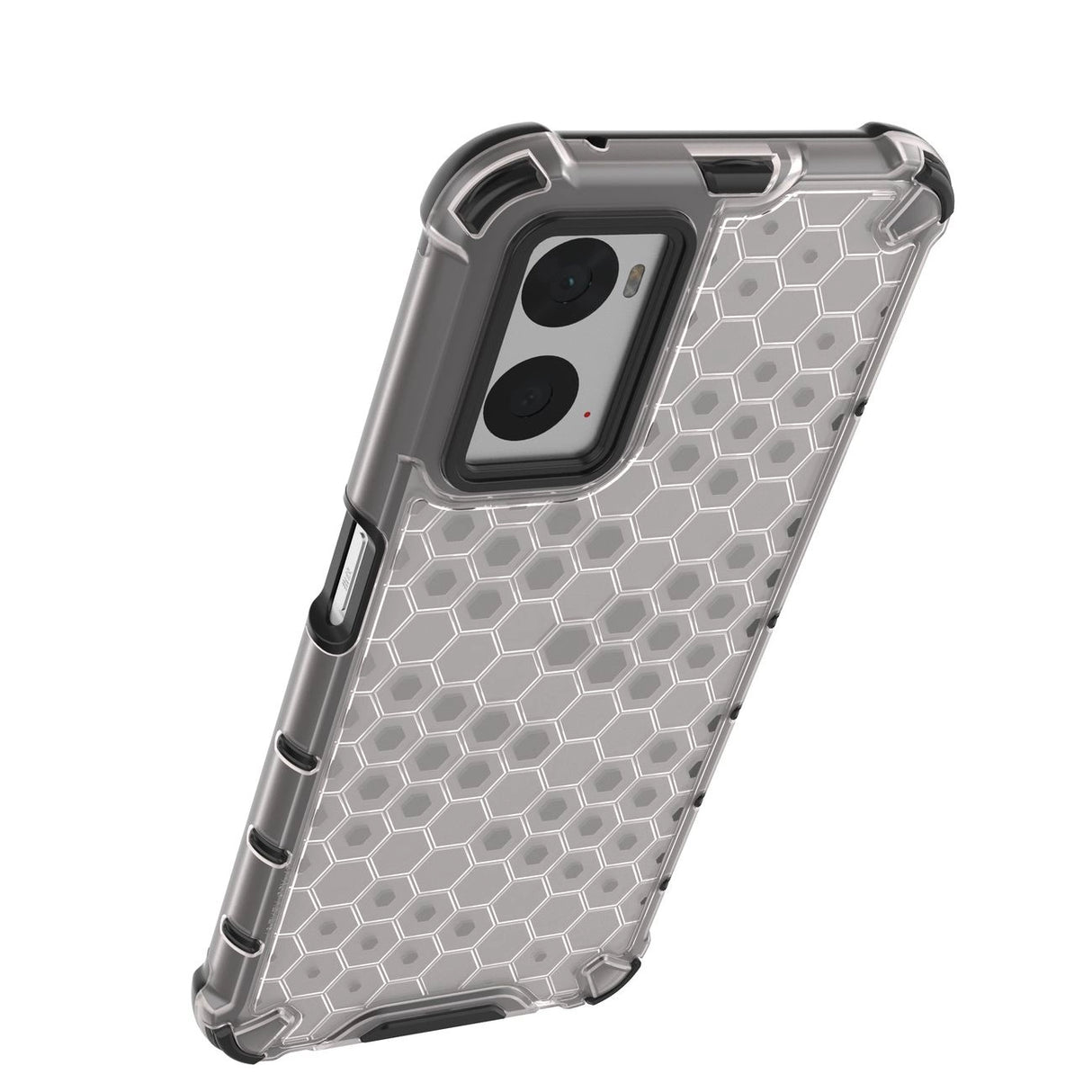 Honeycomb case pansret cover med gel ramme Oppo A76 / Oppo A36 / Realme 9i gennemsigtig