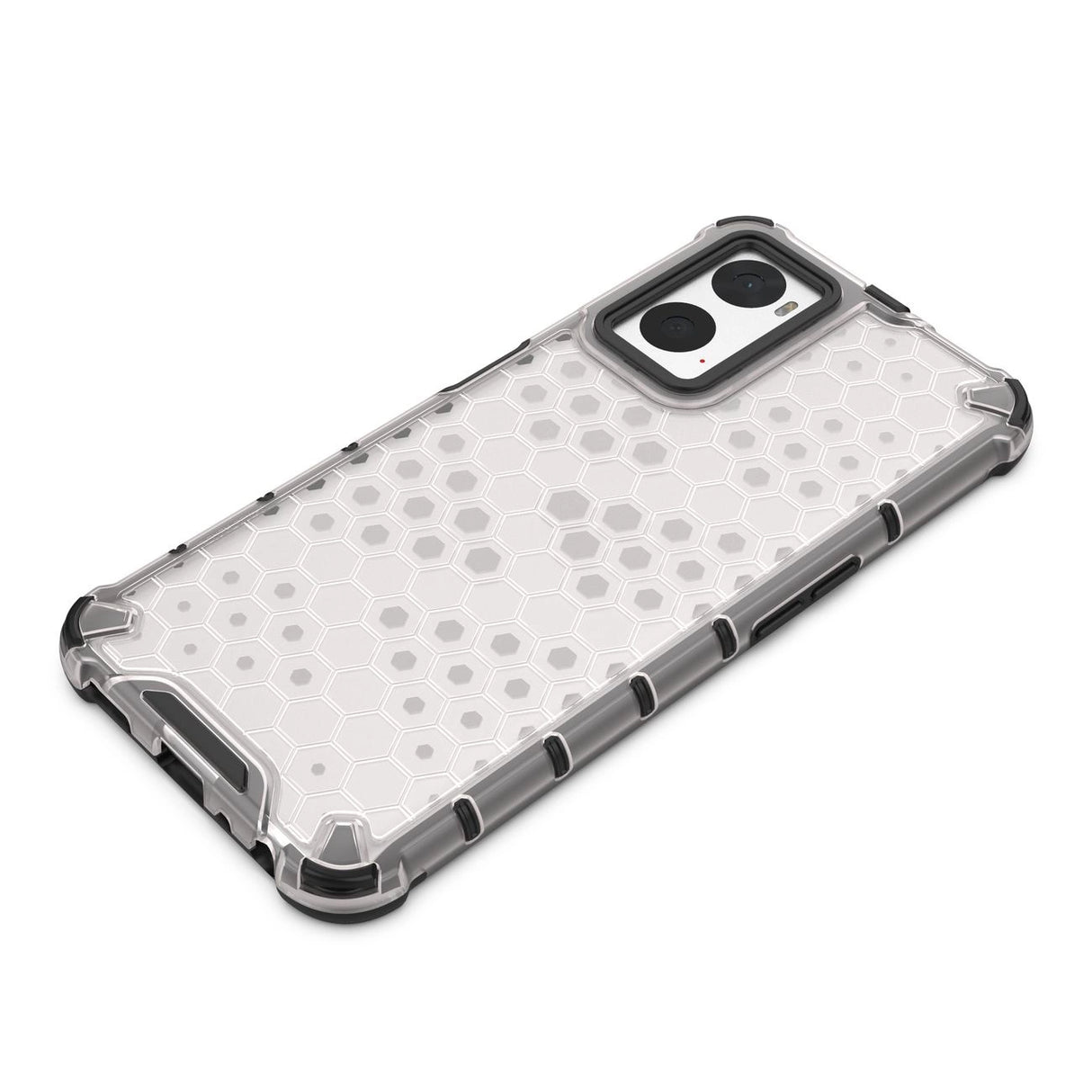Honeycomb case pansret cover med gel ramme Oppo A76 / Oppo A36 / Realme 9i gennemsigtig
