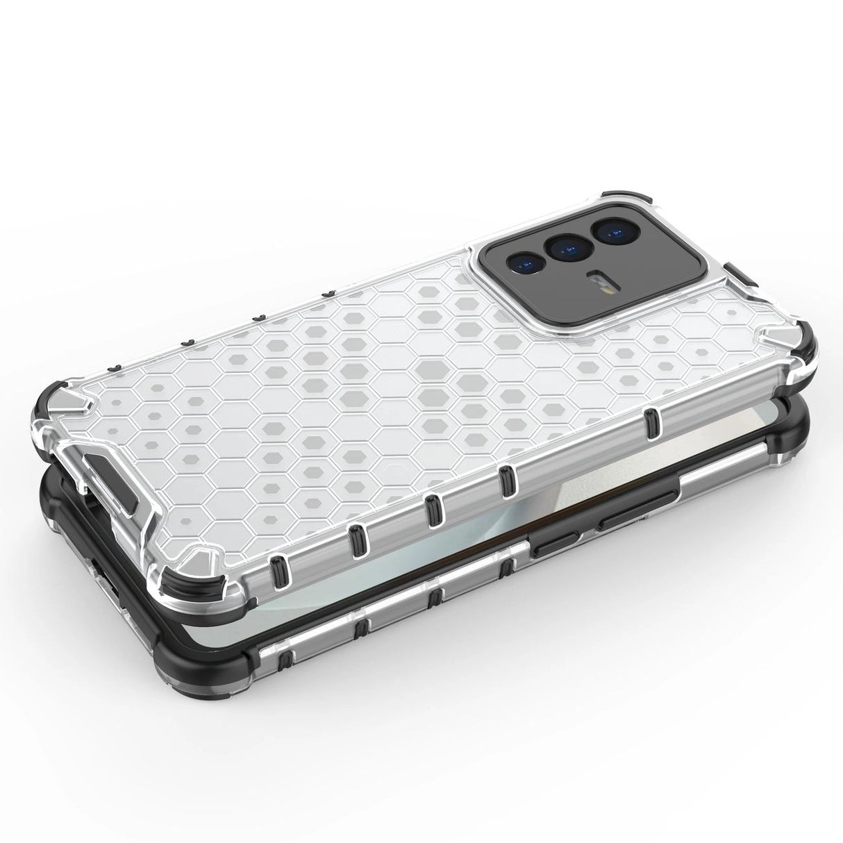 Honeycomb case pansret cover med en gel ramme Vivo V23 5G sort