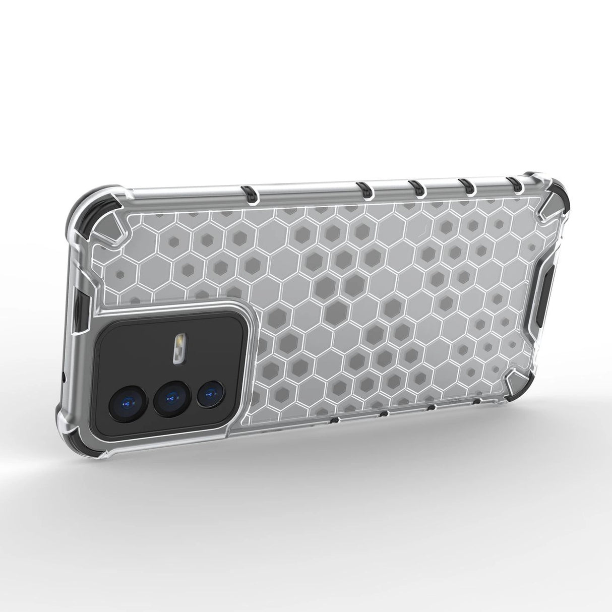 Honeycomb case pansret cover med en gel ramme Vivo V23 5G sort