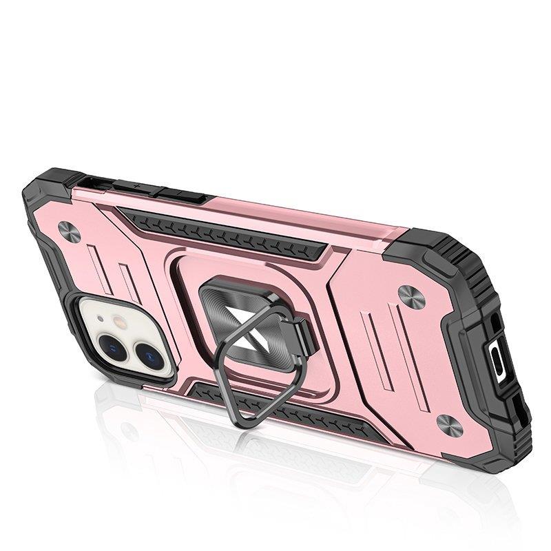 Wozinsky Ring Armor iPhone 14 case pansret cover magnetisk holder ring guld