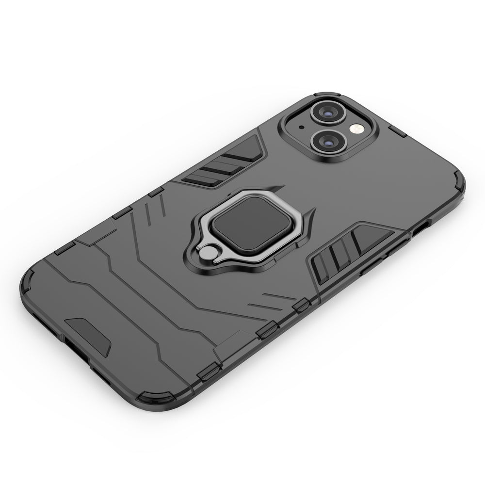 Ring Armor Case for iPhone 14 Pro pansret cover magnetisk holder ring sort