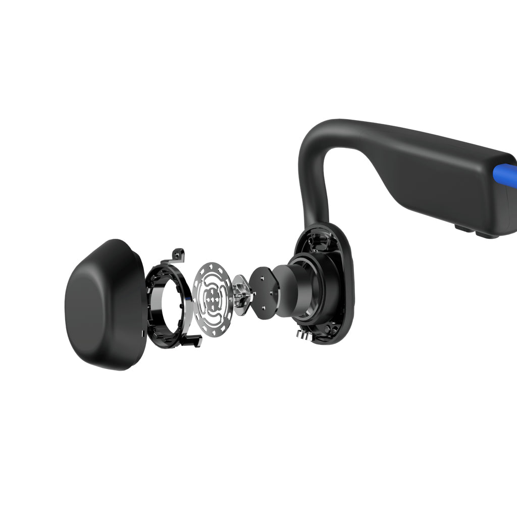 Shokz OpenMove bone conduction open-ear headphones blue