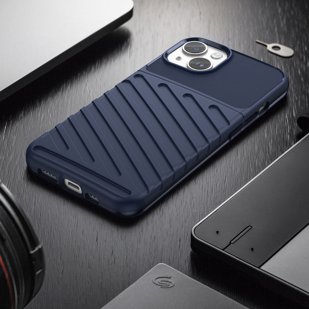 Thunder Case iPhone 14 Plus blå pansret kuffert