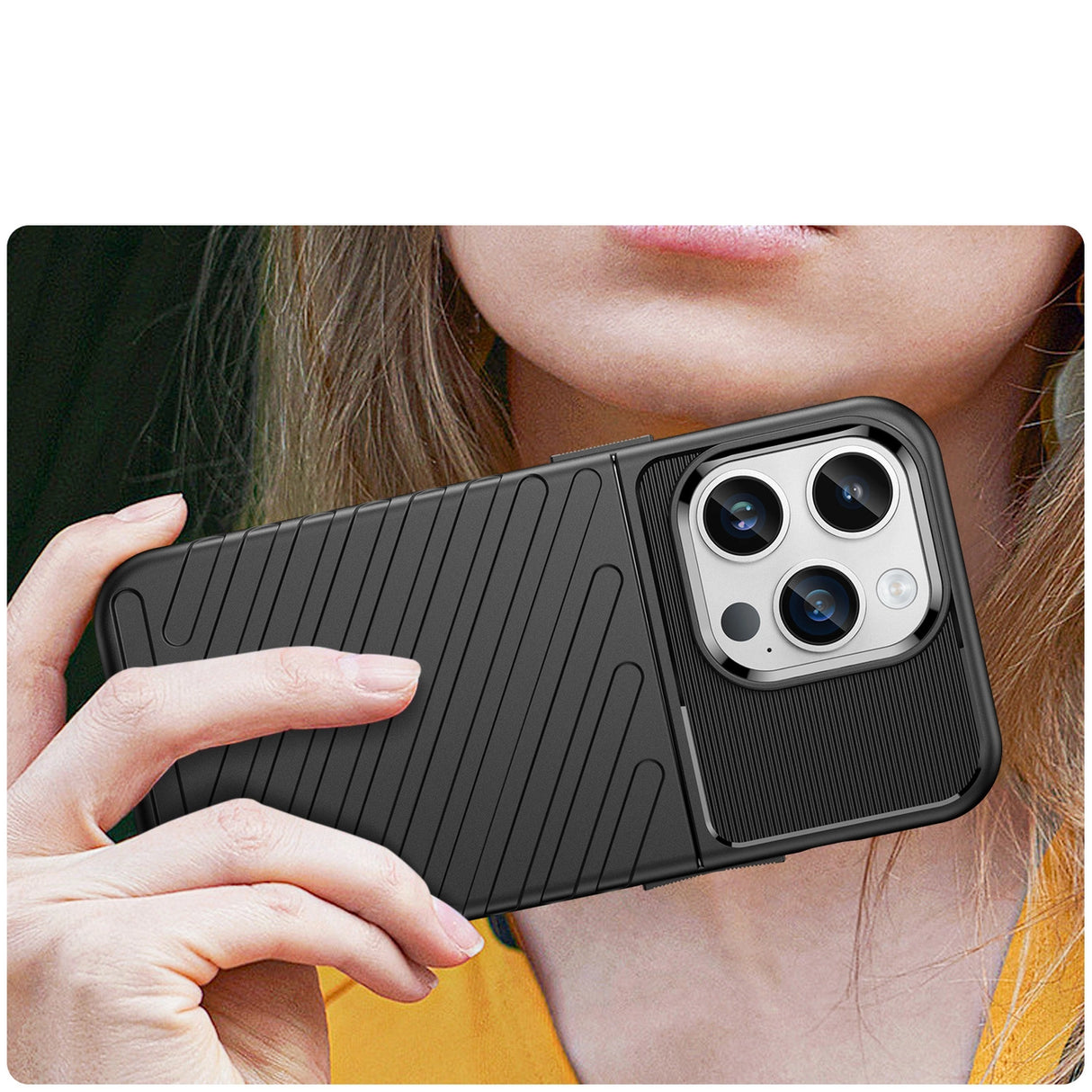 Thunder Case iPhone 14 Pro pansret æske sort