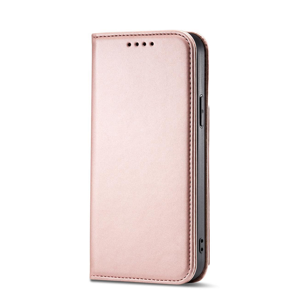 Magnetkort Hylde Hylde til iPhone 14 Pro Max flip cover tegnebog stativ pink