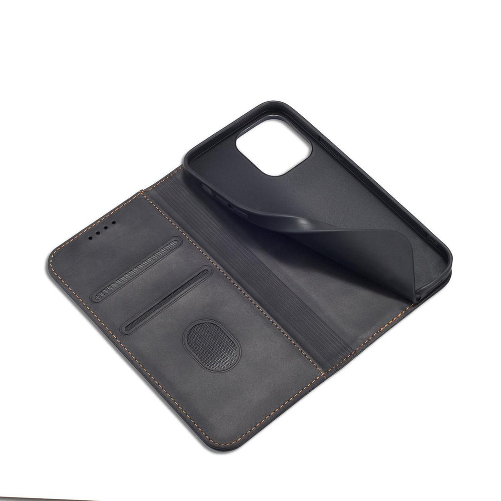 Magnet Fancy Case Case til iPhone 14 Plus flip cover tegnebog stativ sort