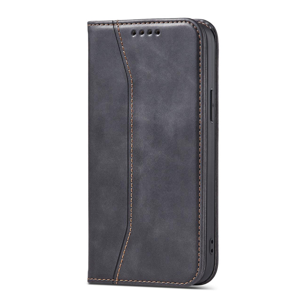 Magnet Fancy Case Case til iPhone 14 Pro flip cover tegnebog stativ sort