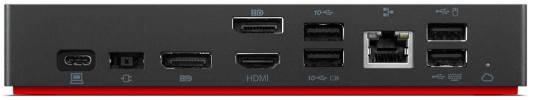 Lenovo ThinkPad Universal USB-C Smart Dock Ledningsført USB 3.2 Gen 2 (3.1 Gen 2) Type-C Sort
