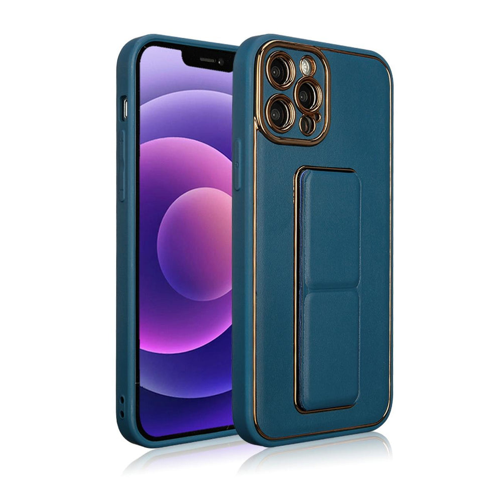 Ny Kickstand Case Case til iPhone 13 Pro med stativ blå