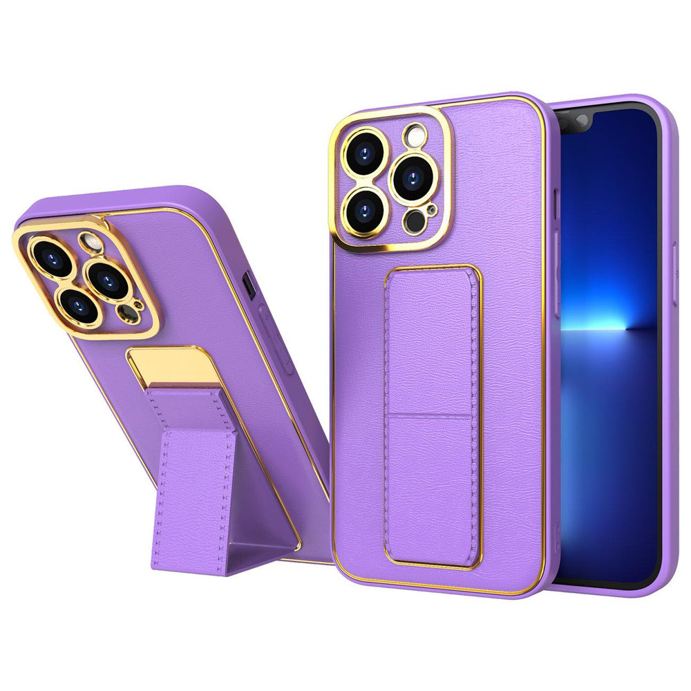 Ny Kickstand Case Case til iPhone 13 Pro med stativ lilla