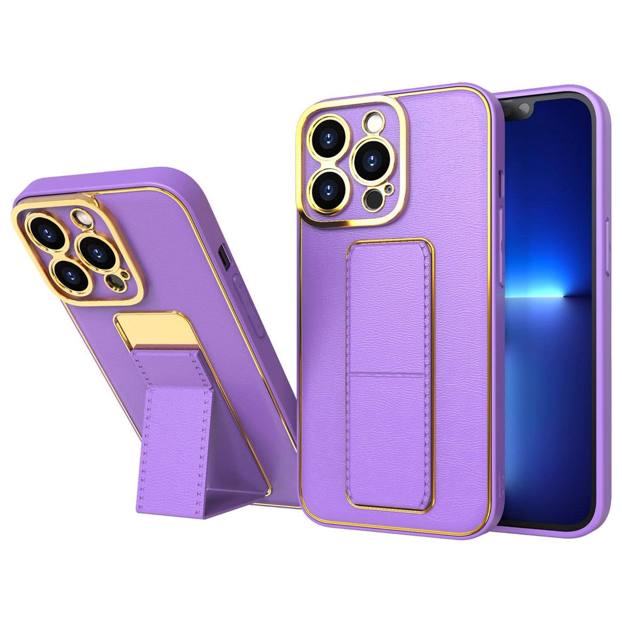 Ny Kickstand Case til Samsung Galaxy A13 med stativ lilla