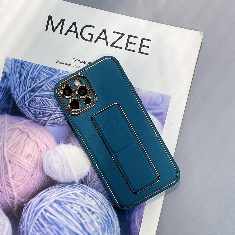 Ny Kickstand Case cover til Samsung Galaxy A12 5G med stativ blå