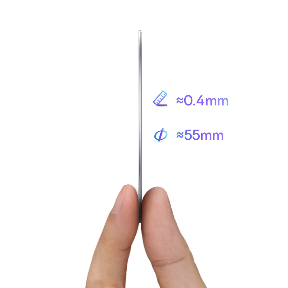 Baseus Halo Series magnetisk ring (2 stk./pakke) sølv (PCCH000012)