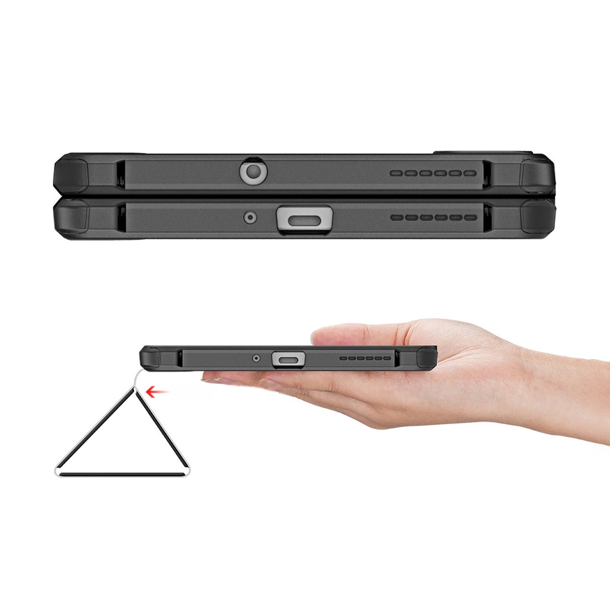 Dux Ducis Toby Armored Flip Smart Case til Realme Pad Mini sort