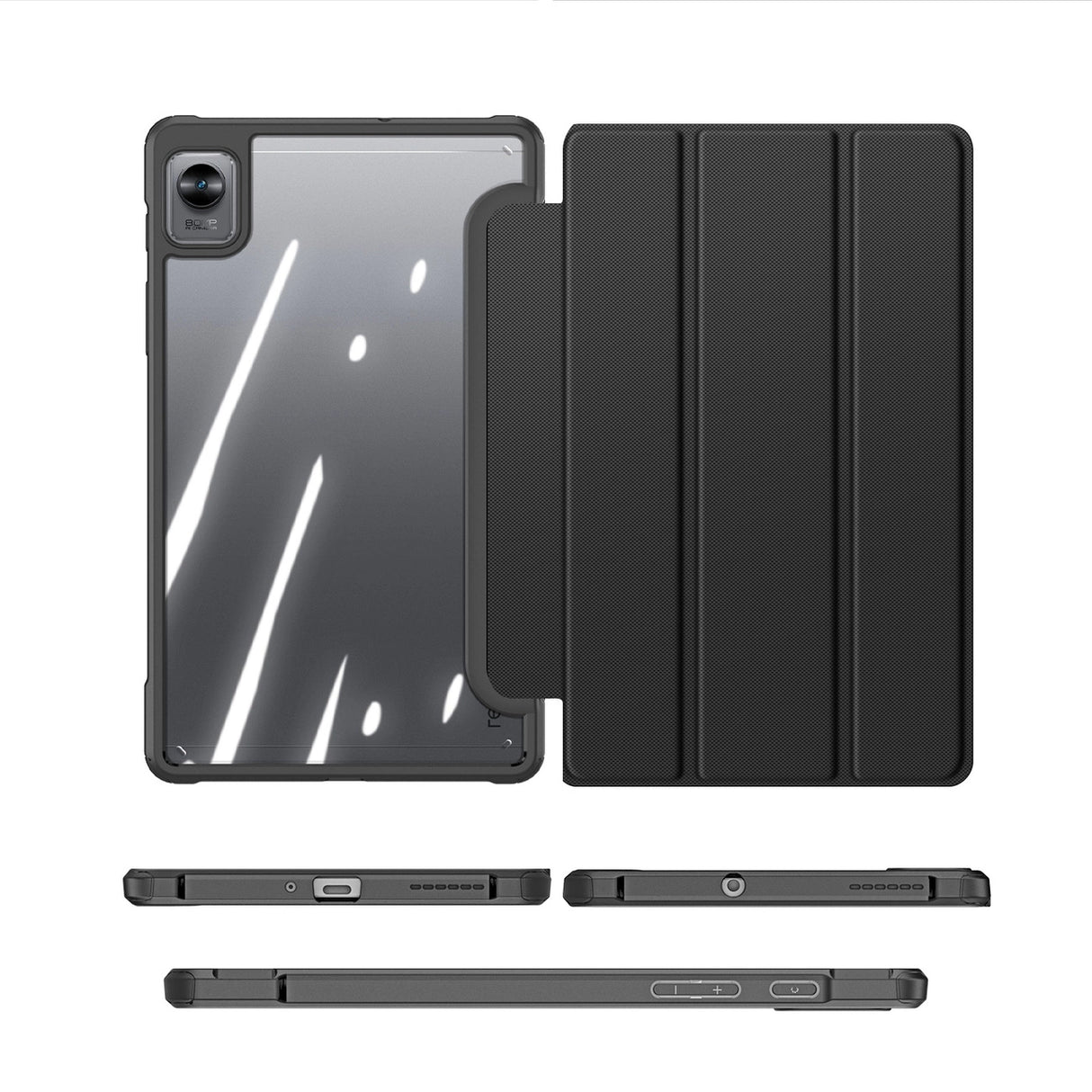 Dux Ducis Toby Armored Flip Smart Case til Realme Pad Mini sort