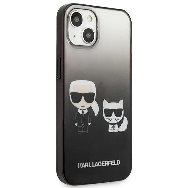 Karl Lagerfeld KLHCP13STGKCK iPhone 13 mini 5,4" hardcase czarny/sort Gradient Ikonik Karl & Choupette