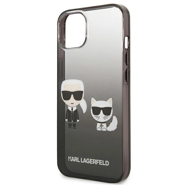 Karl Lagerfeld KLHCP13STGKCK iPhone 13 mini 5,4" hardcase czarny/sort Gradient Ikonik Karl & Choupette