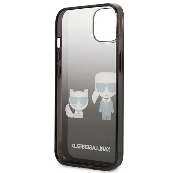 Karl Lagerfeld KLHCP13STGKCK iPhone 13 mini 5,4" hardcase czarny/sort Gradient Ikonik Karl & Choupette