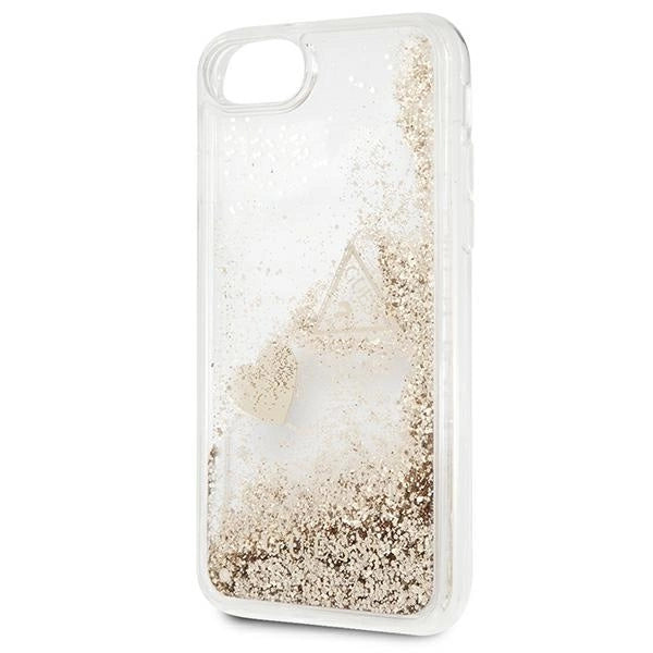 Guess GUOHCI8GLHFLGO iPhone 7/8/SE 2020 /SE 2022 guld/guld hårdkasse Glitter Charms