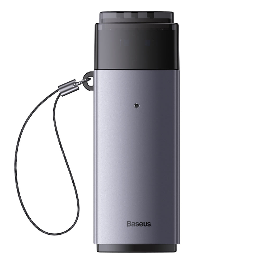 Baseus Lite Series adapter SD / TF USB kortlæser grå (WKQX060013)