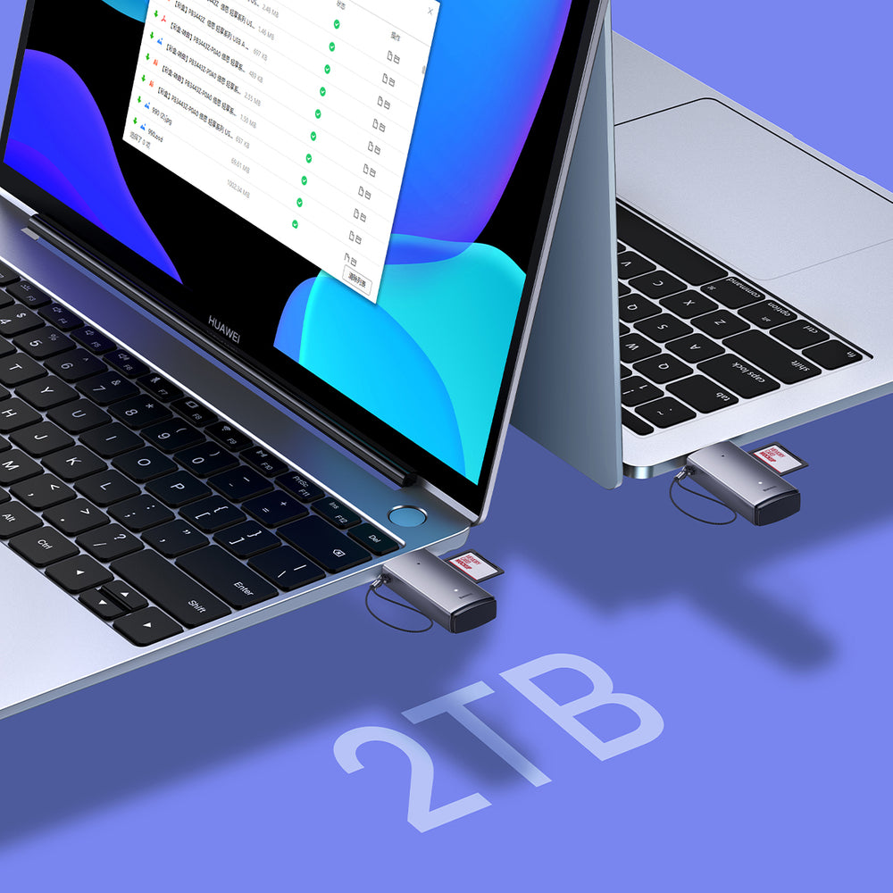Baseus Lite Series adapter SD / TF USB kortlæser grå (WKQX060013)
