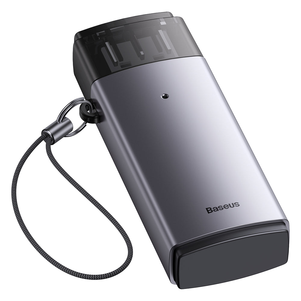 Baseus Lite Series adapter SD / TF USB kortlæser grå (WKQX060013)