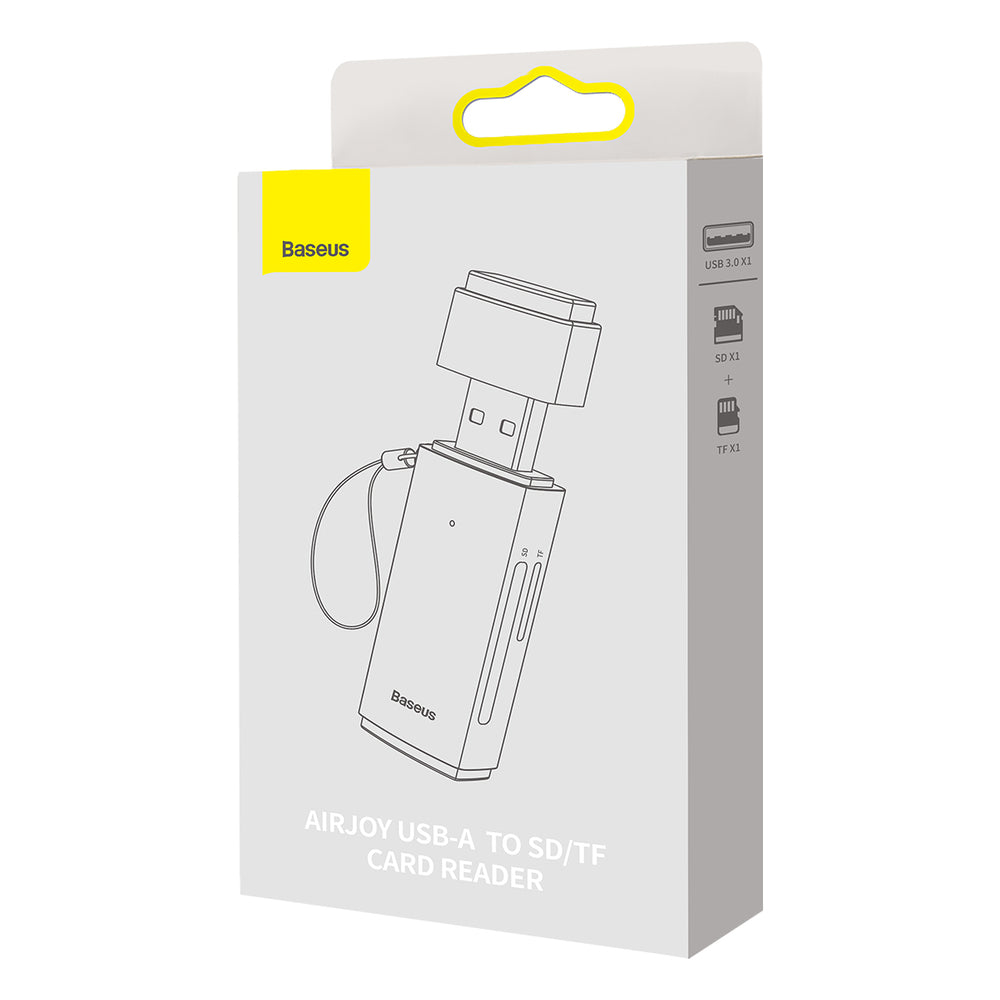 Baseus Lite Series adapter SD / TF USB kortlæser grå (WKQX060013)