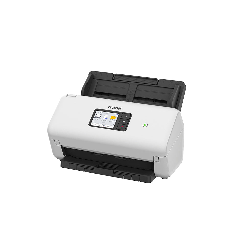 Brother ADS-4500W ADF-scanner 600 x 600 dpi A4 Sort, Hvid
