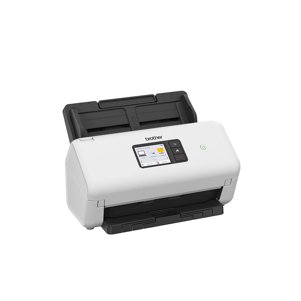 Brother ADS-4500W ADF-scanner 600 x 600 dpi A4 Sort, Hvid