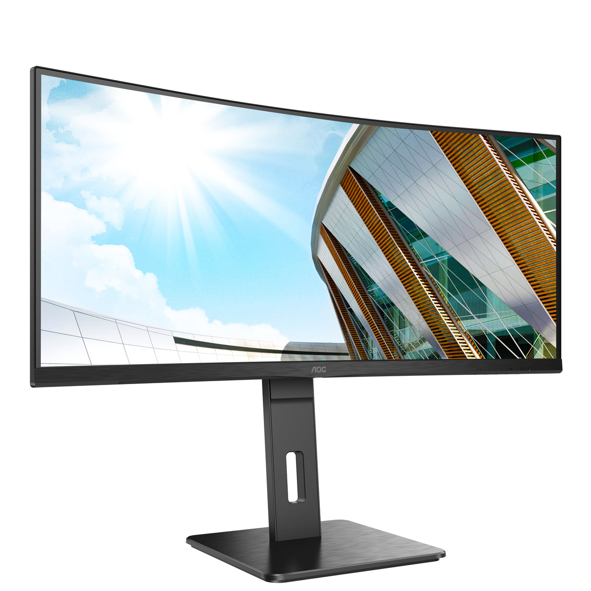 AOC P2 CU34P2A LED display 86,4 cm (34") 3440 x 1440 pixel Quad HD Sort
