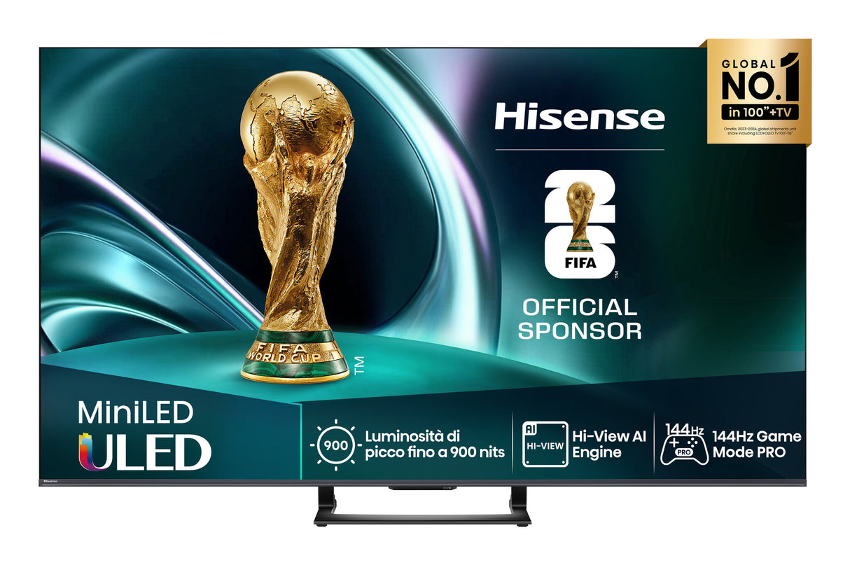 Hisense 50U7Q 127 cm (50") 4K Ultra HD Smart TV Wi-Fi Sort 450 cd/m²