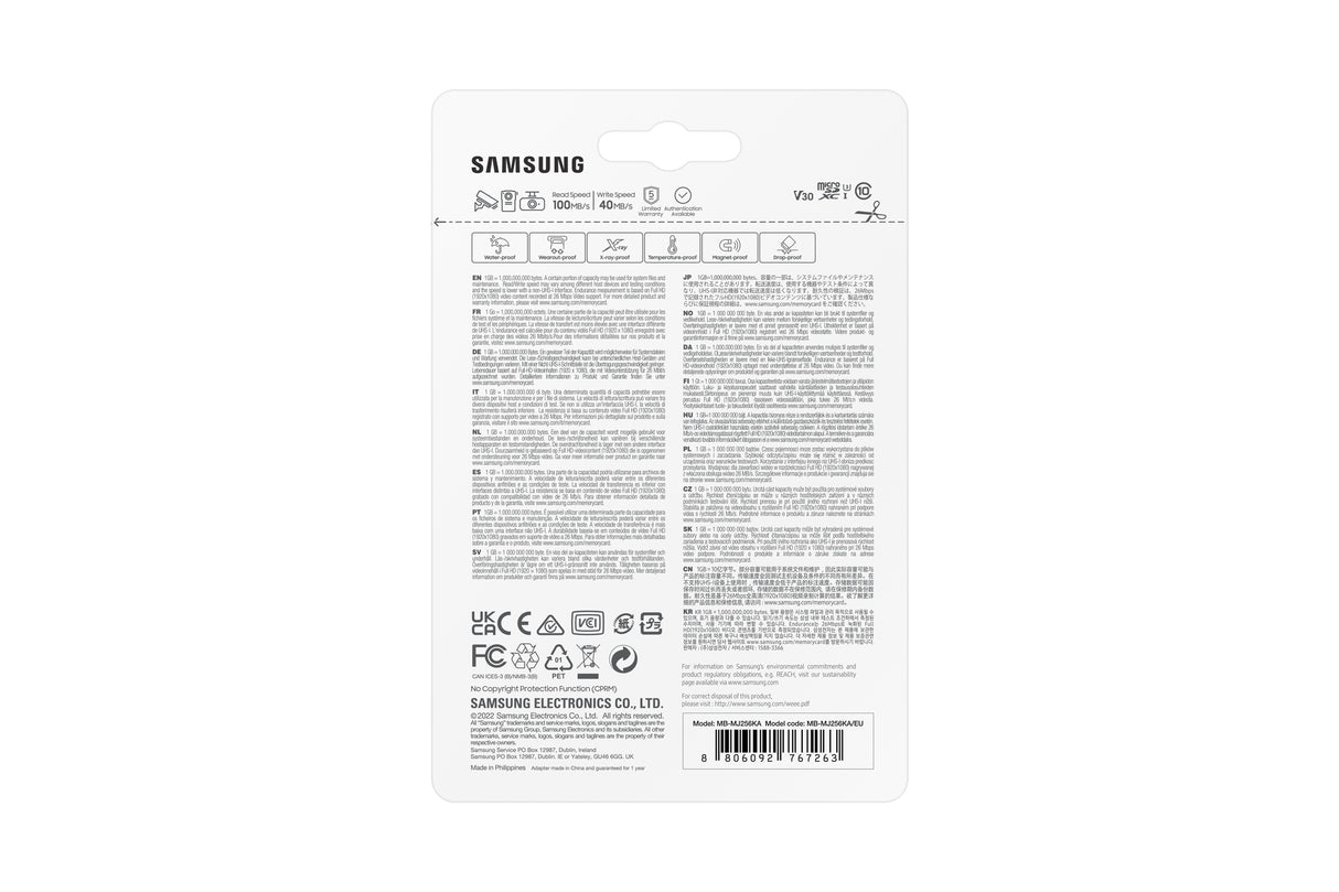 Samsung PRO Endurance MB-MJ256KA microSDXC 256GB 100MB/s
