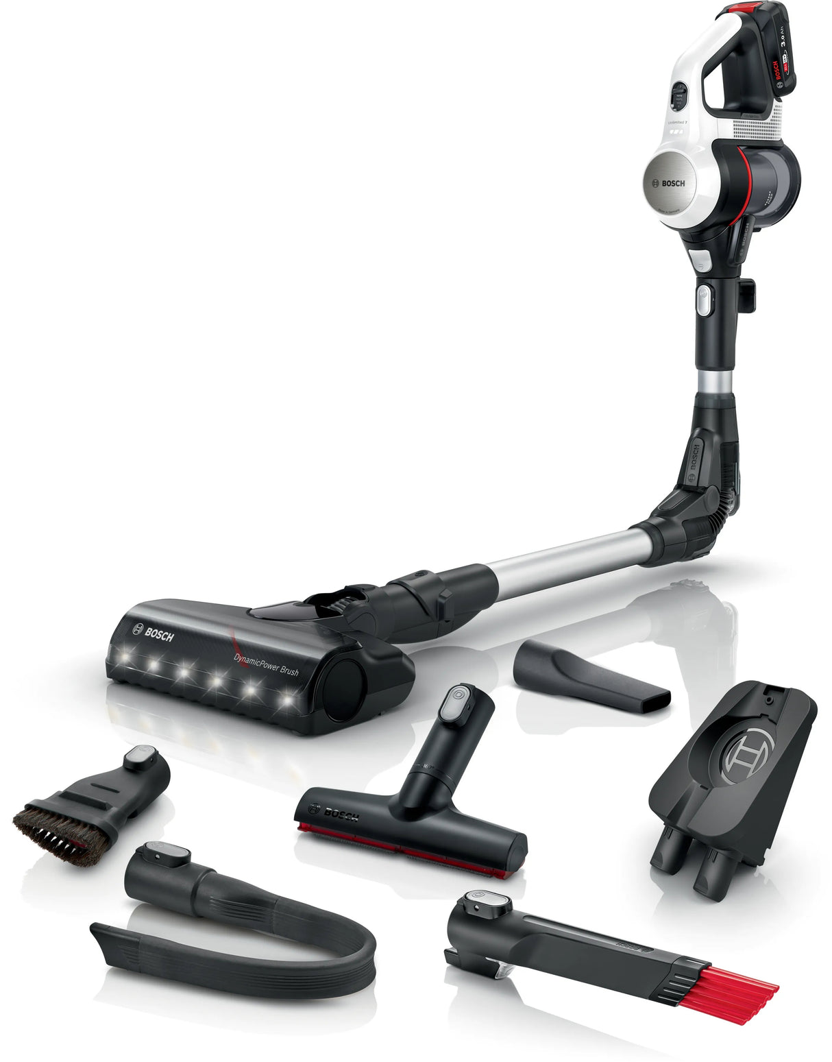 Bosch BCS711XXL stav støvsuger & elektrisk kost Stick vakuum Batteri Dry Poseløs 0,3 L Hvid 3 At