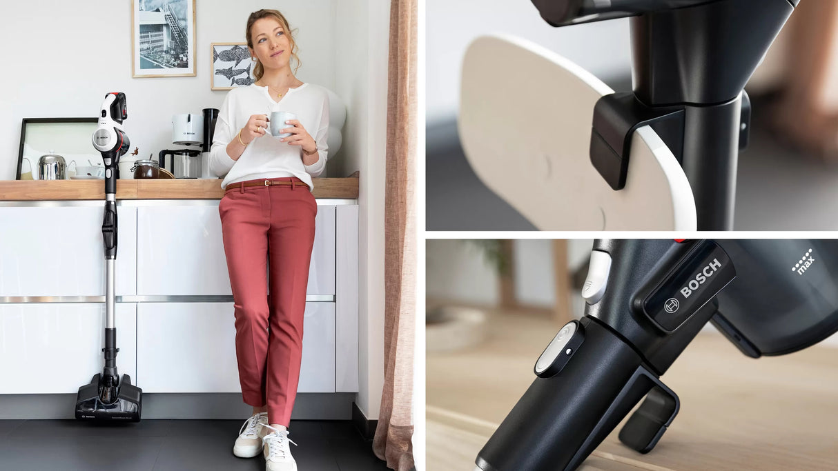 Bosch BCS711XXL stav støvsuger & elektrisk kost Stick vakuum Batteri Dry Poseløs 0,3 L Hvid 3 At