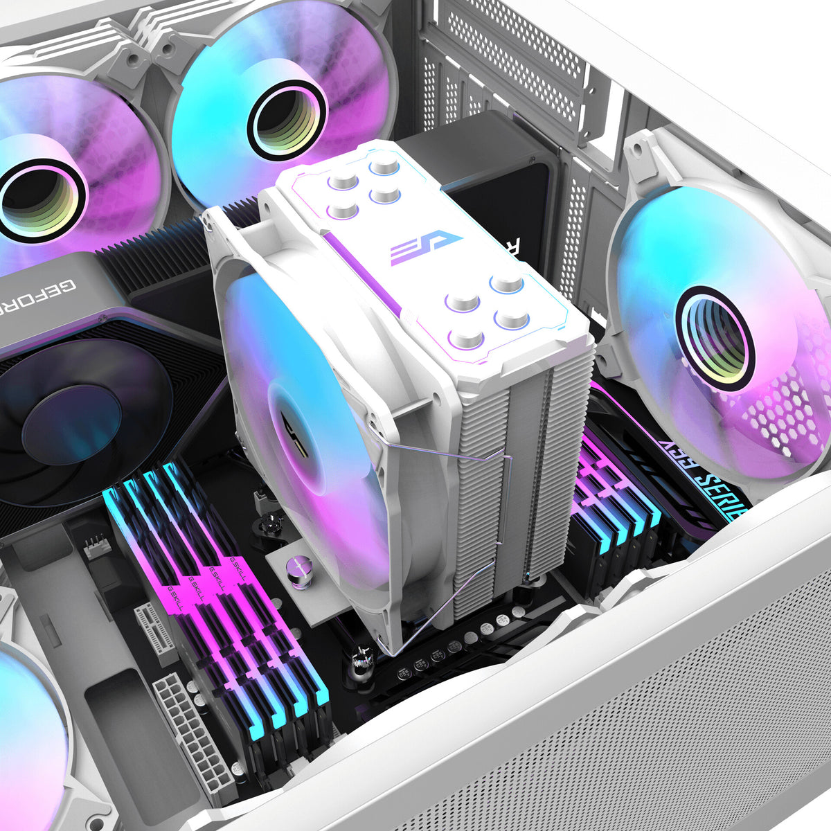 Darkflash Computerradiator Z4 PRO MIST HVID