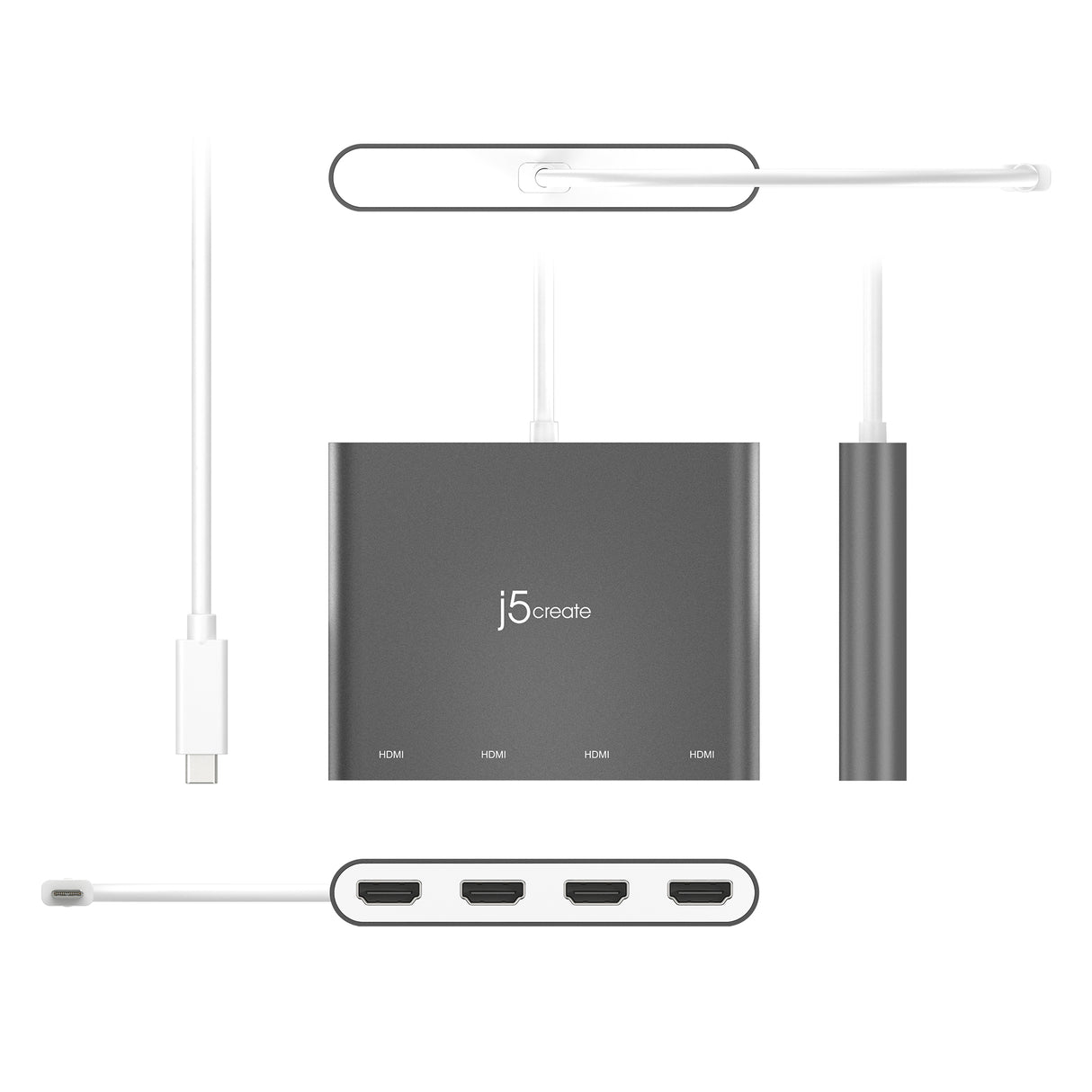 J5 Create USB-C to 4 Port HDMI 380001 multi-monitor adapter