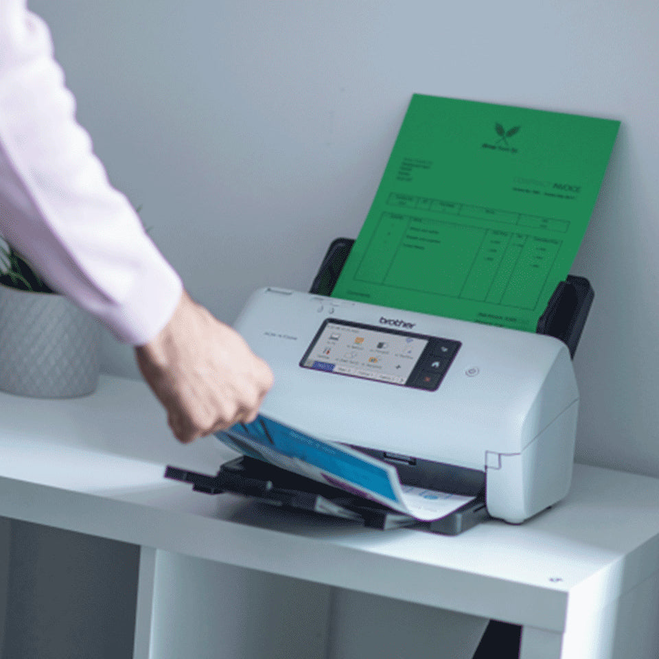 Brother ADS-4700W ADF + Ark-fodret scanner 600 x 600 dpi A4 Sort, Hvid