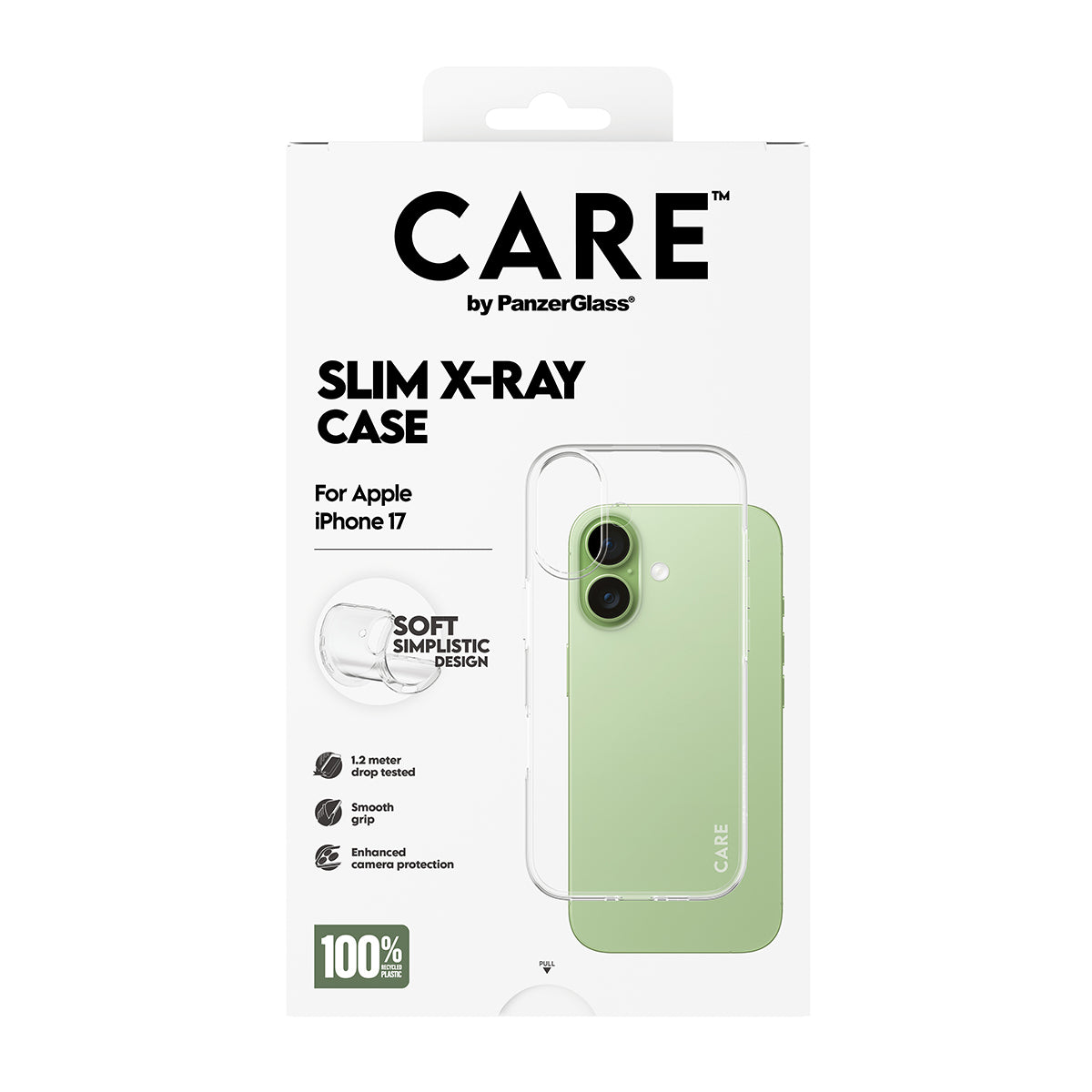CARE by PanzerGlass Fashionable Case Transparent X-Ray Soft Basic iPhone 17