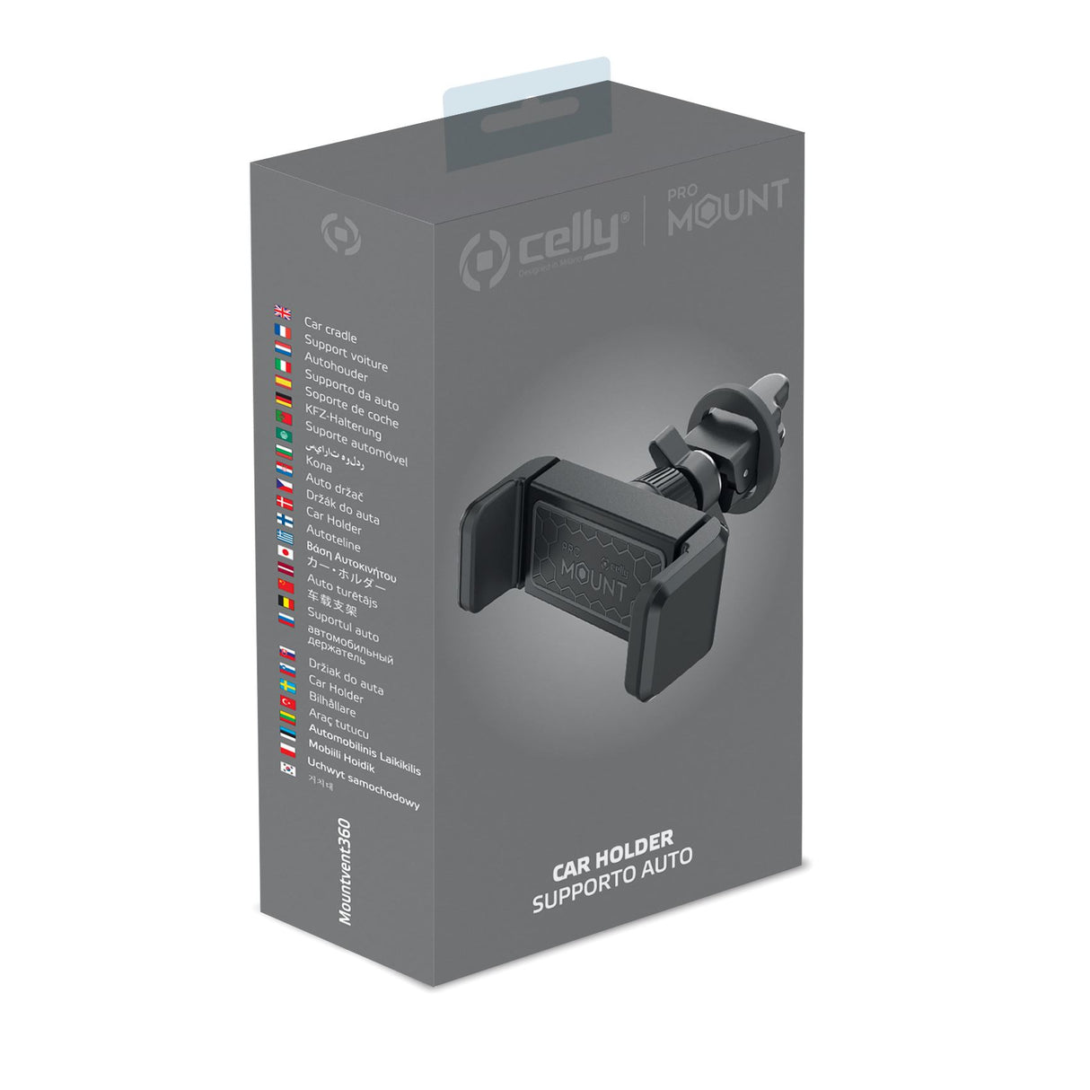 Celly phone holder 360 grader airvent