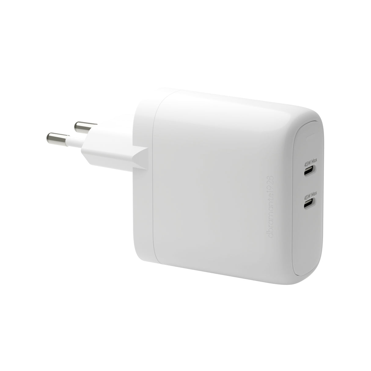 Dbramante Re-charge - EU Wall Charger - 2x USB-C 45W - White