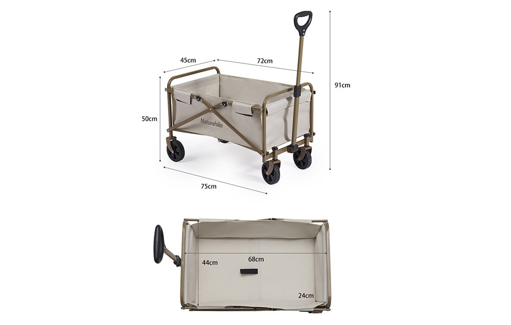 Naturehike mini udendørs vogn CNH22JU012 khaki