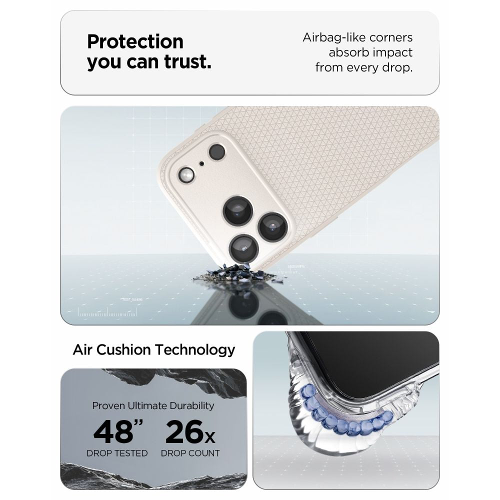Spigen Liquid Air Iphone 17 Pro / 18 Pro Naturlig Titanium