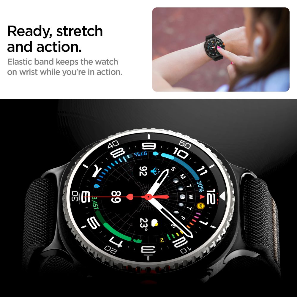 Spigen Lite Fit Samsung Galaxy Watch 8 / Classic (40 / 44 / 46 Mm) Sort