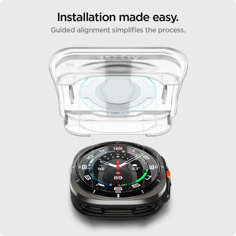 Hærdet Glas Spigen Glas.Tr ”Ez Fit” 2 Pack Samsung Galaxy Watch Ultra 2024 / 2025 (47 Mm) Klar