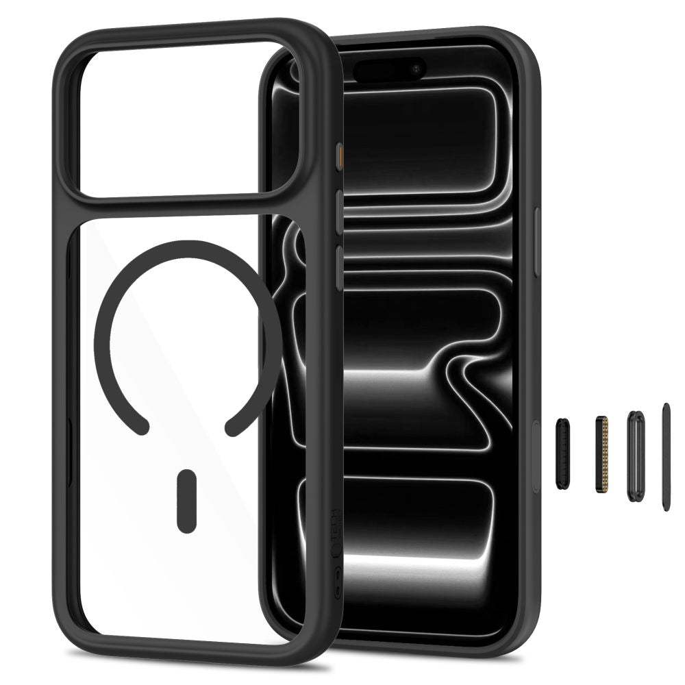Tech Protect Magone Magsafe Cc + Glas 2 Pak Iphone 17 Pro Max / 18 Pro Max Sort/Klar