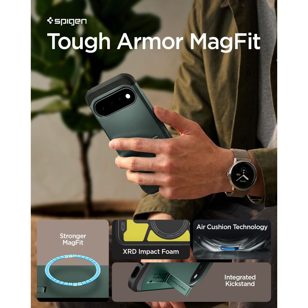 Spigen Tough Armor Magasafe Google Pixel 11 Abyss Green