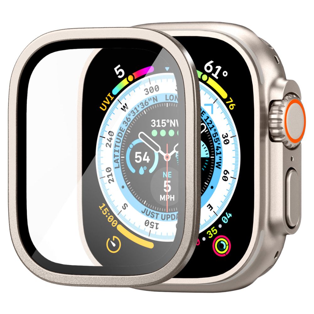 Hærdet Glas Spigen Glas.Tr Slim Pro Apple Watch Ultra 1/2 (49 Mm) Titanium